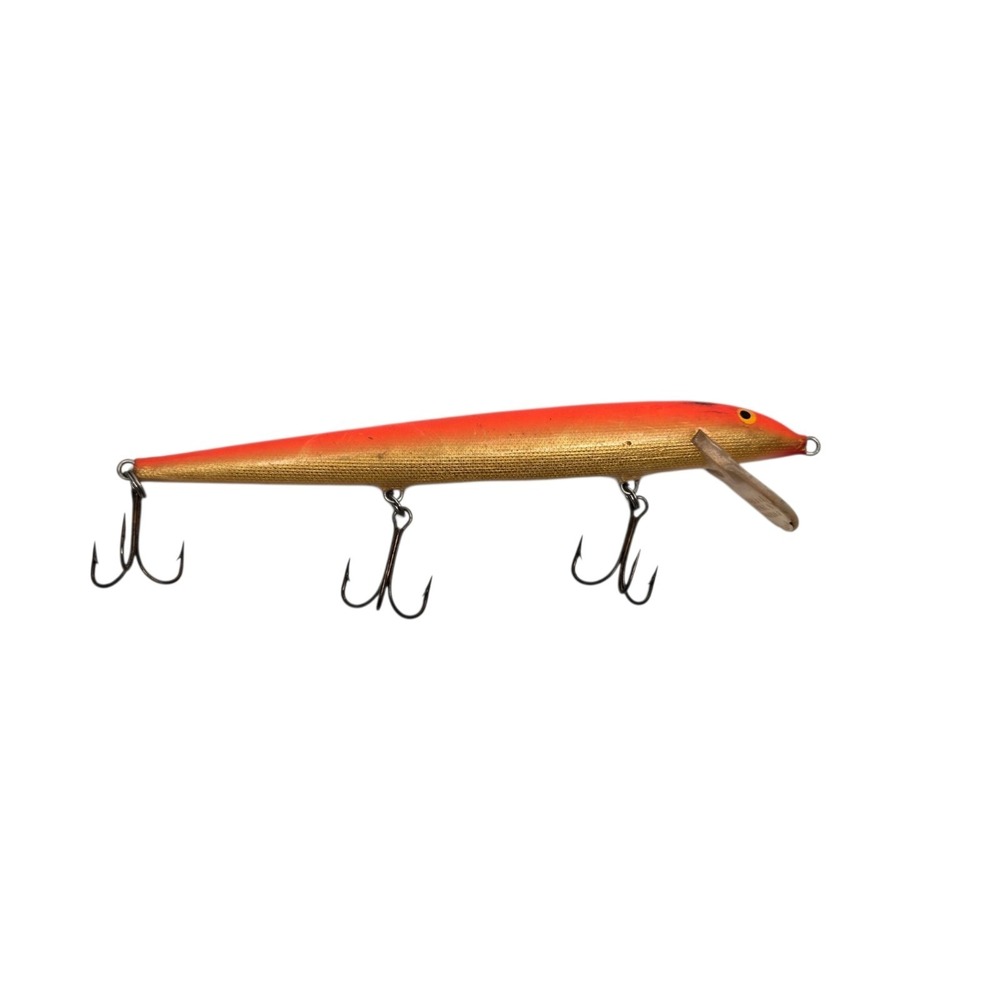 RAPALA 18 GFR Magnum Gold Fluorescent Red Floating Fishing Lure 7"